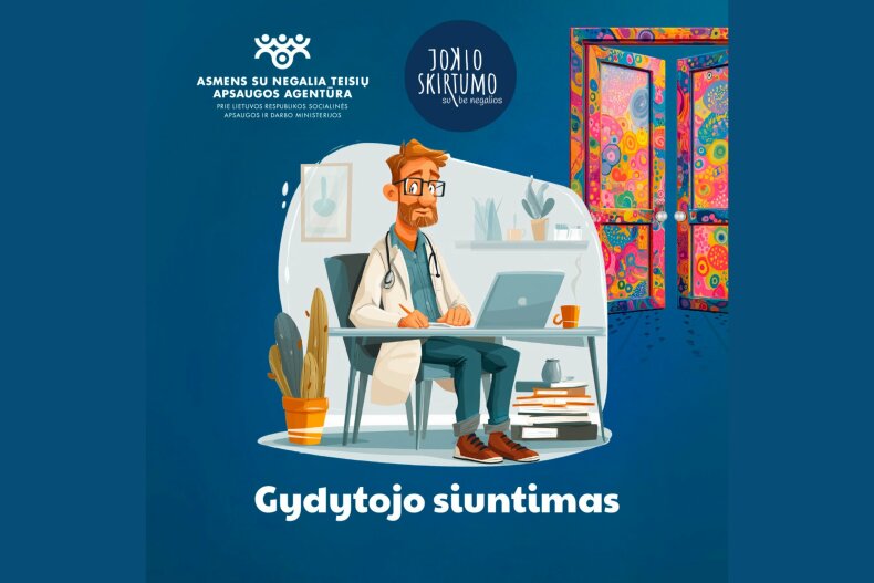 Negalios nustatymas nuo pirmojo dokumento iki realios pagalbos