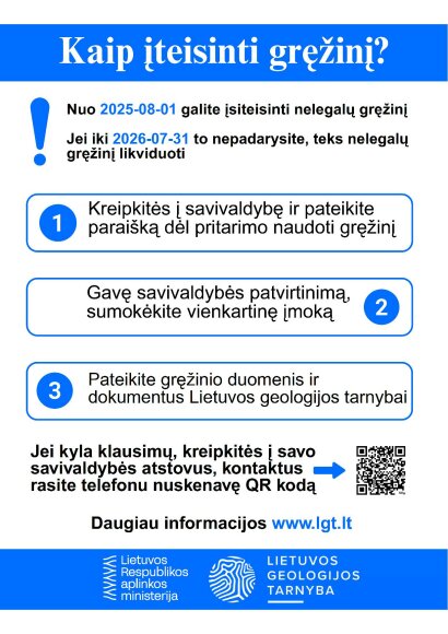 Nelegalių gręžinių įteisinimas