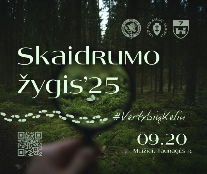 KVIETIMAS DALYVAUTI RENGINYJE „SKAIDRUMO ŽYGIS‘25“