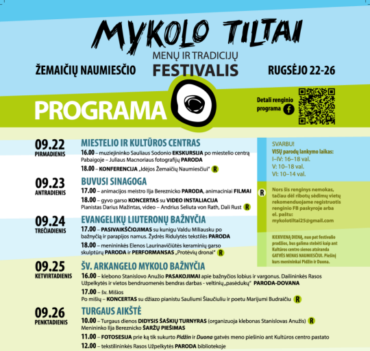 Kvietimas į menų ir tradicijų festivalį „Mykolo tiltai“