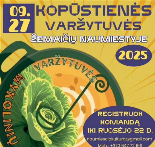Kviečiame registruotis į kopūstienės virimo varžytuves!