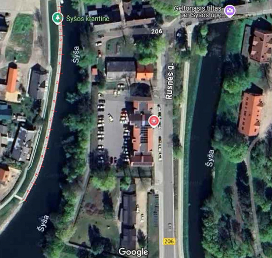 Traksėdžių polderio (krantinės), esančio Šilutėje (Turgaus g.), mažų laivų švartavimo vietų...