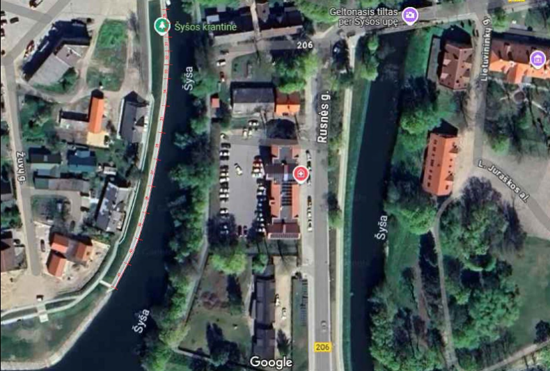Traksėdžių polderio (krantinės), esančio Šilutėje (Turgaus g.), mažų laivų švartavimo vietų...