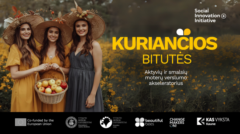 Kvietimas 18–29 m. regiono moterims: registracija į „Kuriančios bitutės“ programą iki 2025 m....