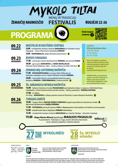 Kvietimas į menų ir tradicijų festivalį „Mykolo tiltai“