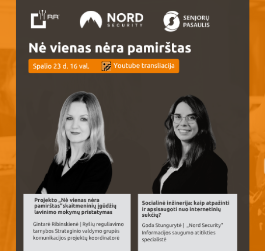 „Nė vienas nėra pamirštas“  ir vėl Jus kviečia į nuotolinę paskaitą!