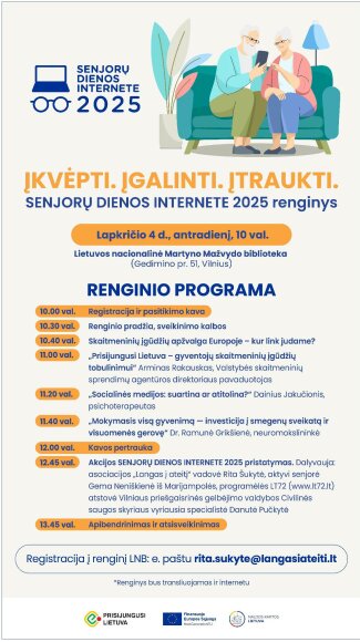 Mokymosi galimybės su "Prisijungusi Lietuva" 