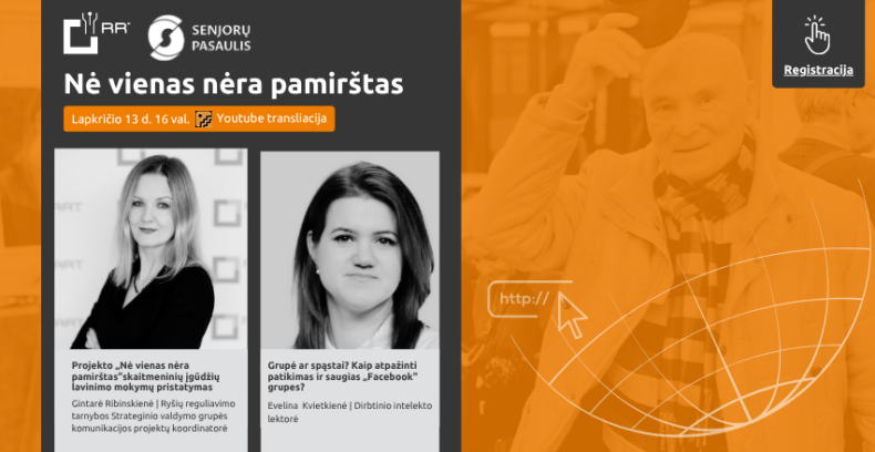 „Nė vienas nėra pamirštas“ vėl Jus kviečia į nuotolinę paskaitą