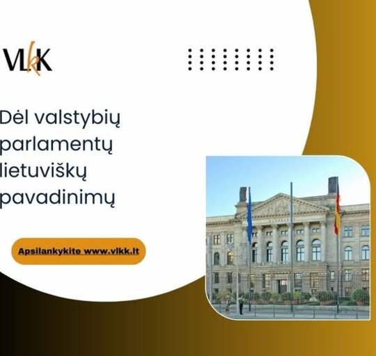 Dėl valstybių parlamentų lietuviškų pavadinimų