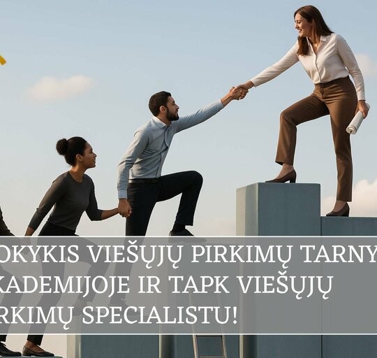 Mokykis Viešųjų pirkimų tarnybos akademijoje ir tapk viešųjų pirkimų specialistu!