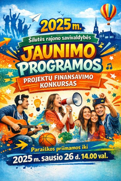 Jaunimo programos 2026 m. projektų konkursas