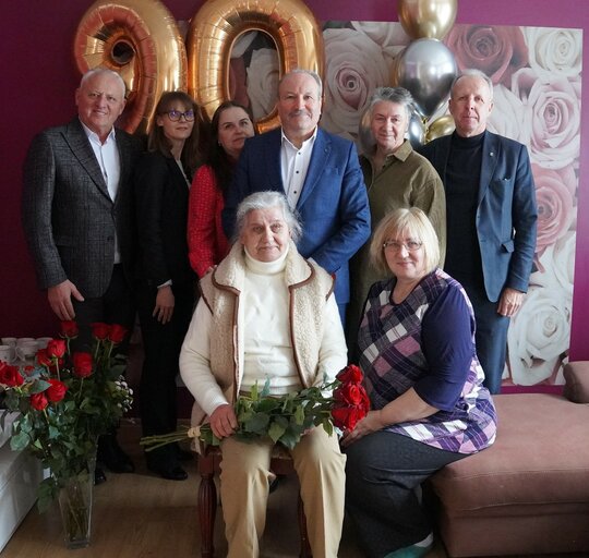 90-jo jubiliejaus proga pasveikinta Leokadija Birbalienė