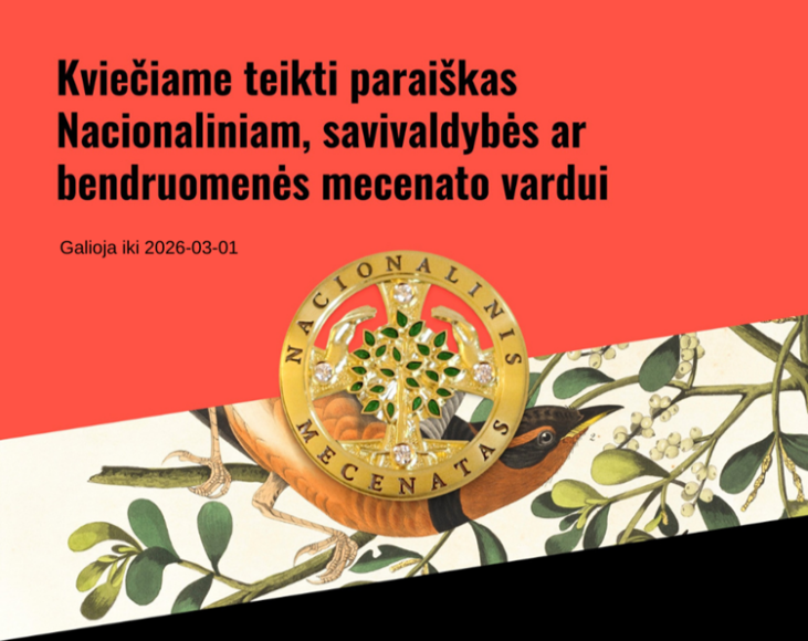 Kvietimas teikti siūlymus suteikti mecenatų vardus