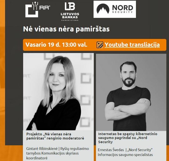 „Nė vienas nėra pamirštas“  ir vėl Jus kviečia į nuotolinę paskaitą