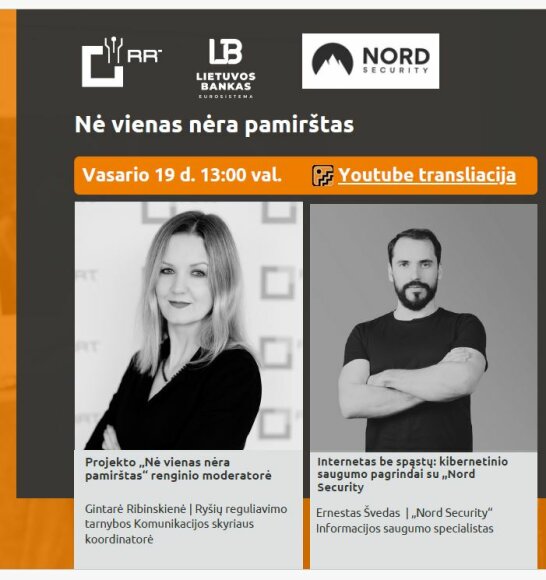 „Nė vienas nėra pamirštas“  ir vėl Jus kviečia į nuotolinę paskaitą