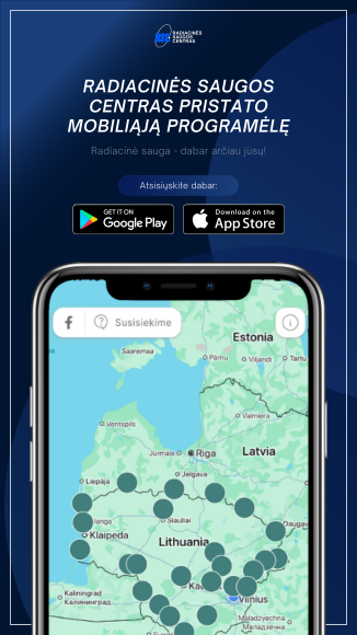 Radiacinės saugos centras pristato mobiliąją programėlę
