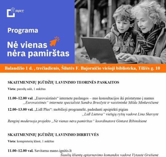 Skaitmeninių įgūdžių lavinimo teorinės paskaitos
