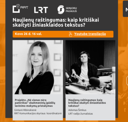 „Nė vienas nėra pamirštas“  ir vėl Jus kviečia į nuotolinę paskaitą