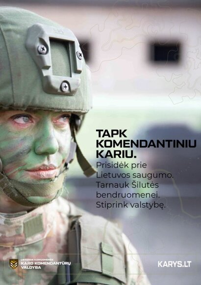 Tarnyba karo komendantūroje – tai naujas būdas prisidėti prie Lietuvos gynybos ir visuomenės...