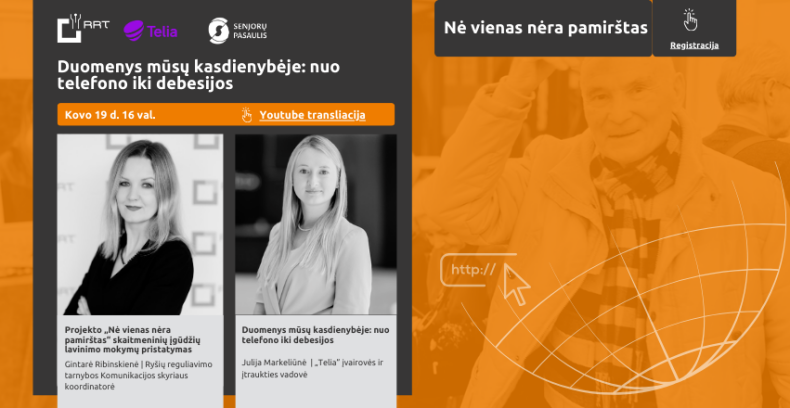 „Nė vienas nėra pamirštas“  ir vėl Jus kviečia į nuotolinę paskaitą