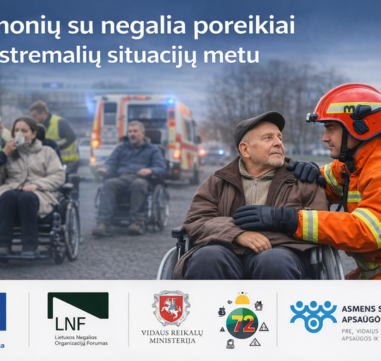 Žmonių su negalia poreikiai ekstremalių situacijų metu
