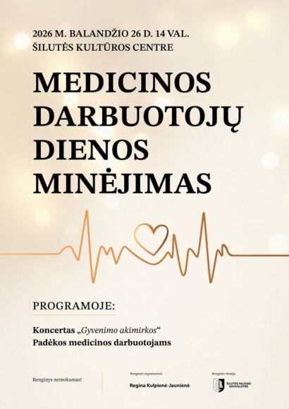 Kviečiame paminėti Medicinos darbuotojų dieną kartu!