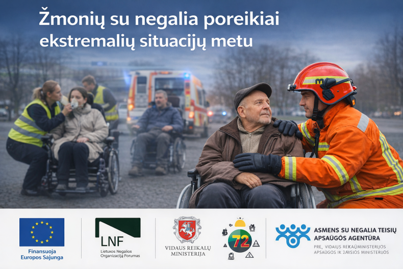 Žmonių su negalia poreikiai ekstremalių situacijų metu
