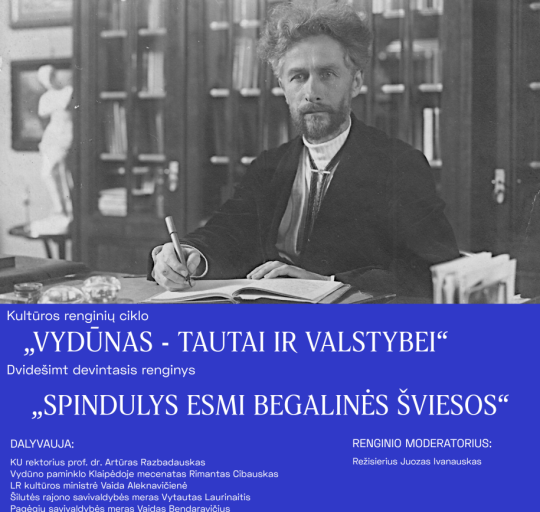 Nemokamas nuvežimas į renginį „Vydūnas – tautai ir valstybei“!
