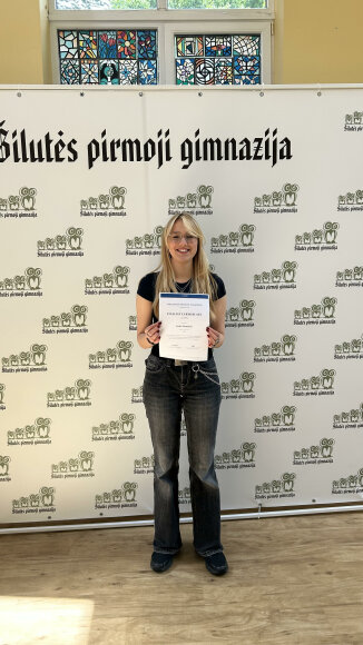 Šilutės pirmosios gimnazijos IIc klasės mokinė Saulė Klumbytė dalyvavo tarptautiniame chemikų...