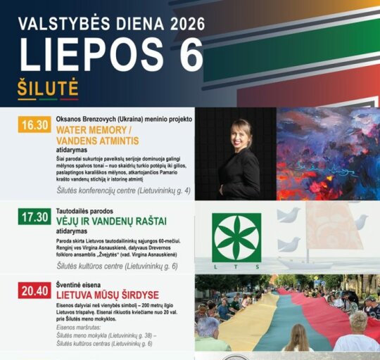 Kviečiame dalyvauti Valstybės dienos renginiuose Šilutėje