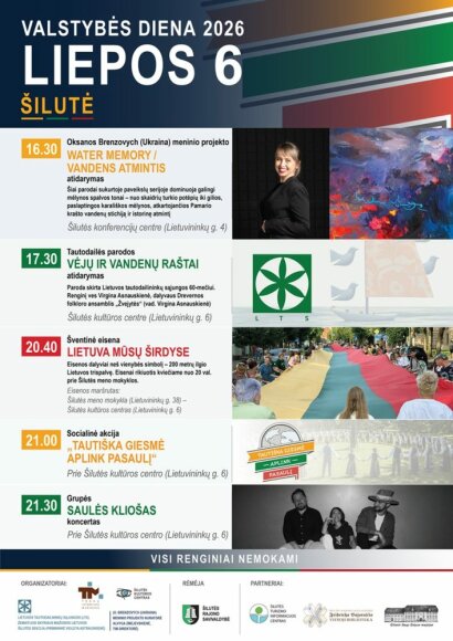 Kviečiame dalyvauti Valstybės dienos renginiuose Šilutėje