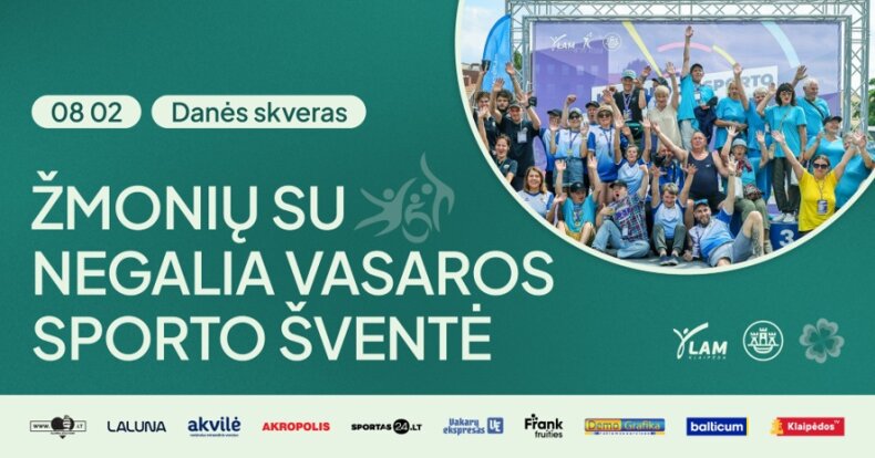Kviečiame Šilutės krašto žmones su negalia dalyvauti Žmonių su negalia vasaros sporto šventėje