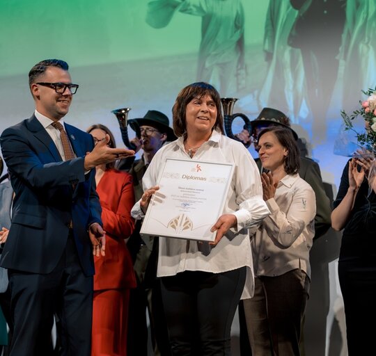 Šilutės kultūros centrui įteikta Kultūros ministerijos premija
