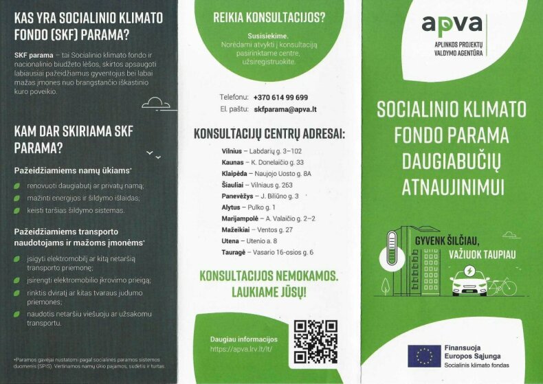 Kviečiame susipažinti su socialinio klimato fondo parama daugiabučių atnaujinimui